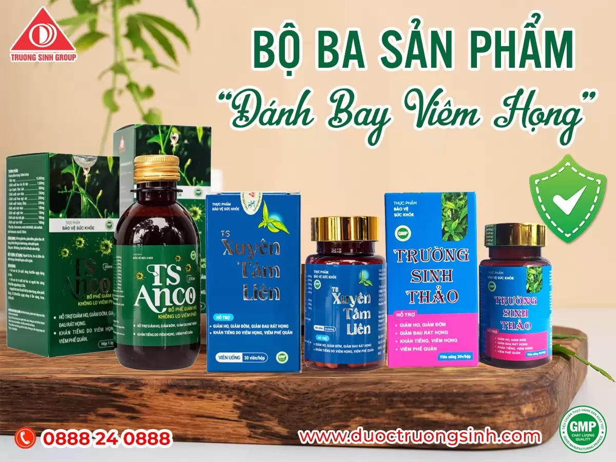  BỘ BA SẢN PHẨM - KHÔNG CÒN NỖI LO VIÊM PHỔI CẤP 